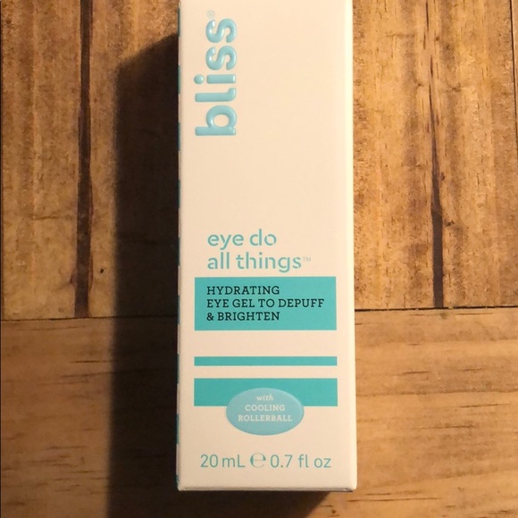 Bliss Skincare Nwt Bliss Eye Do All Things Hydrating Eye Gel Poshmark